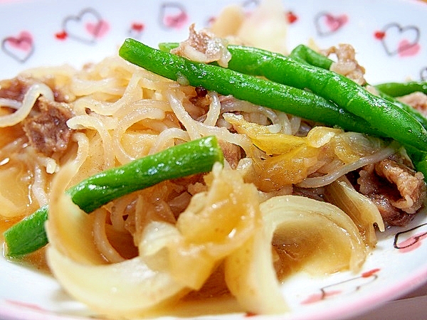 白滝と野菜の優しい煮物