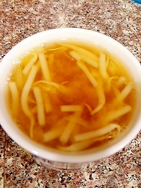 甘栗と黒豆のケチャップお味噌汁