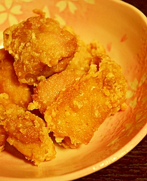 しっかり味の鶏の竜田揚げ