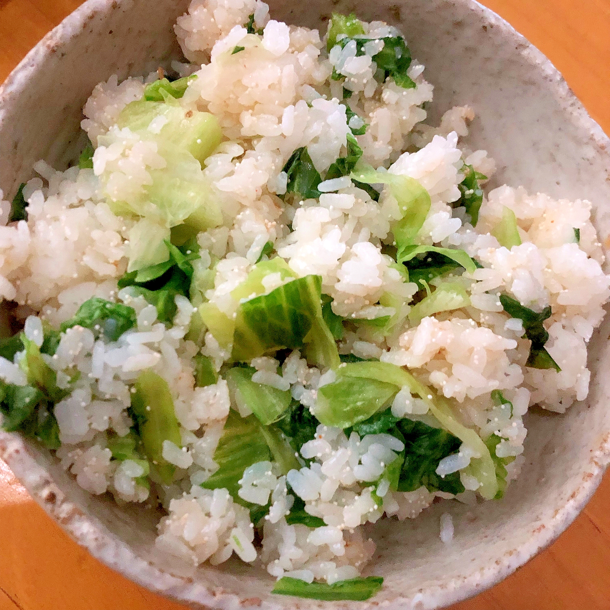 たらことレタスのチャーハン