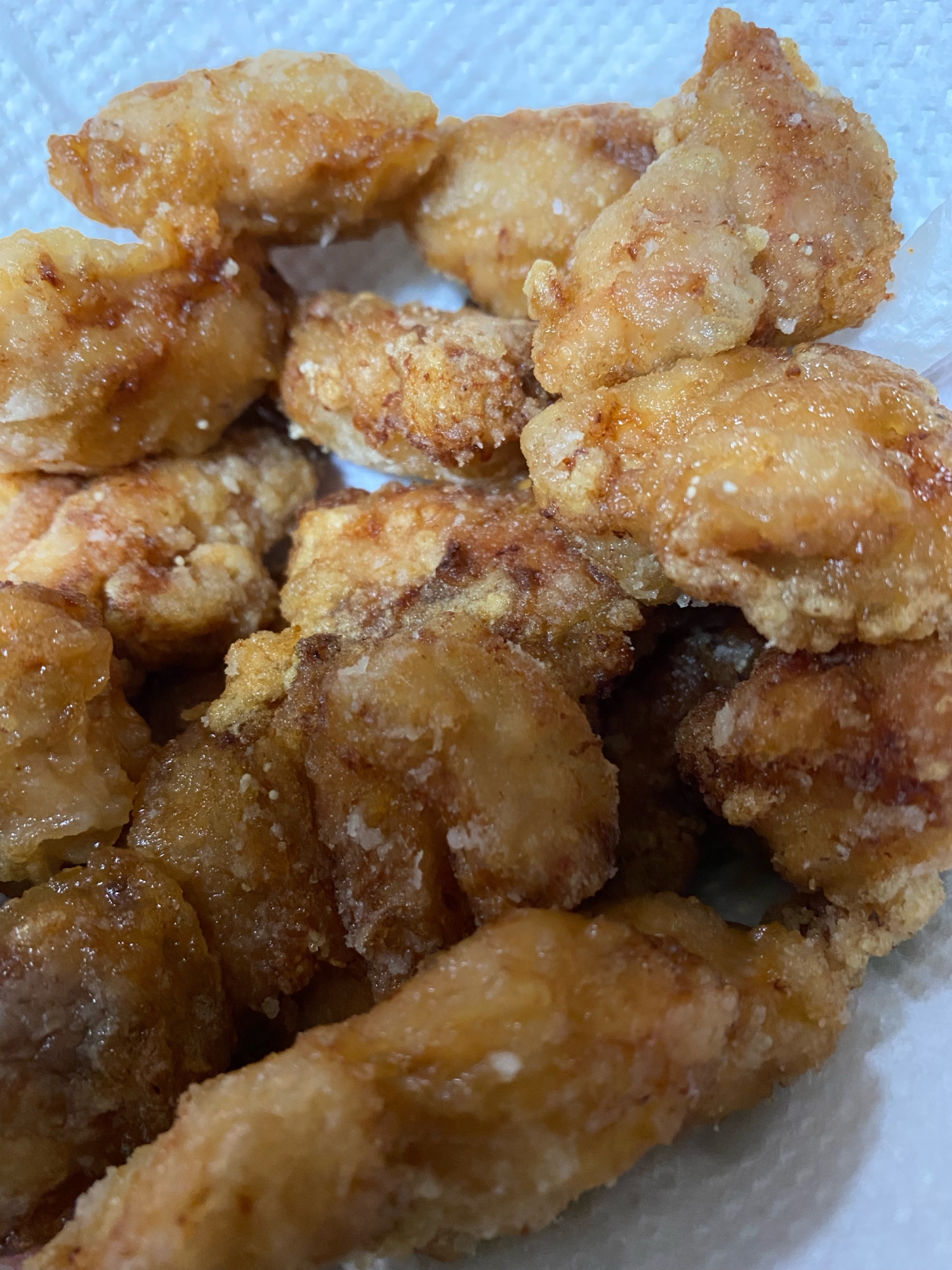 片栗粉で作る美味しい鶏唐揚げ フライパンで