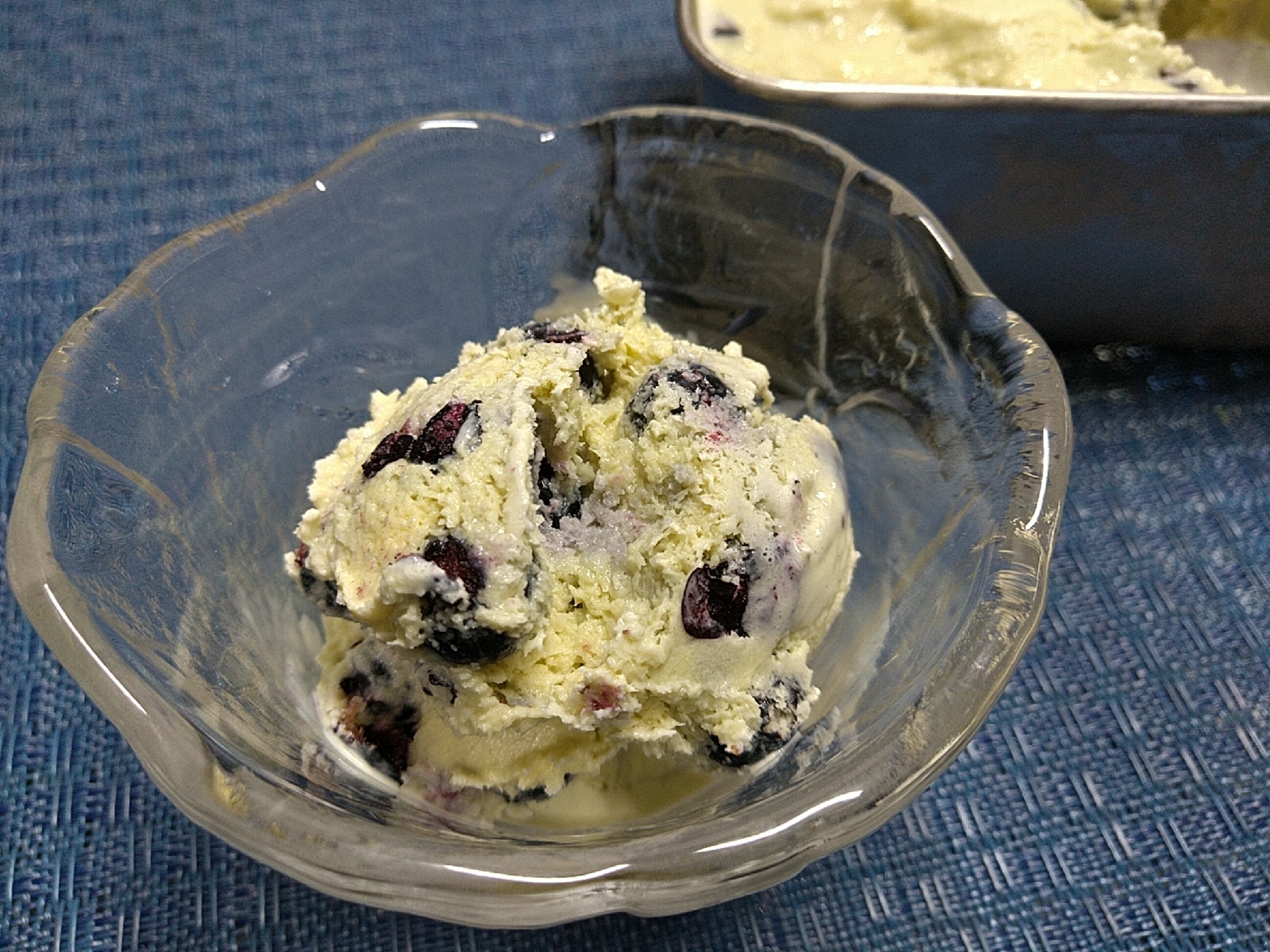 手抜きで簡単時短☘超濃厚ブルーベリーアイスクリーム