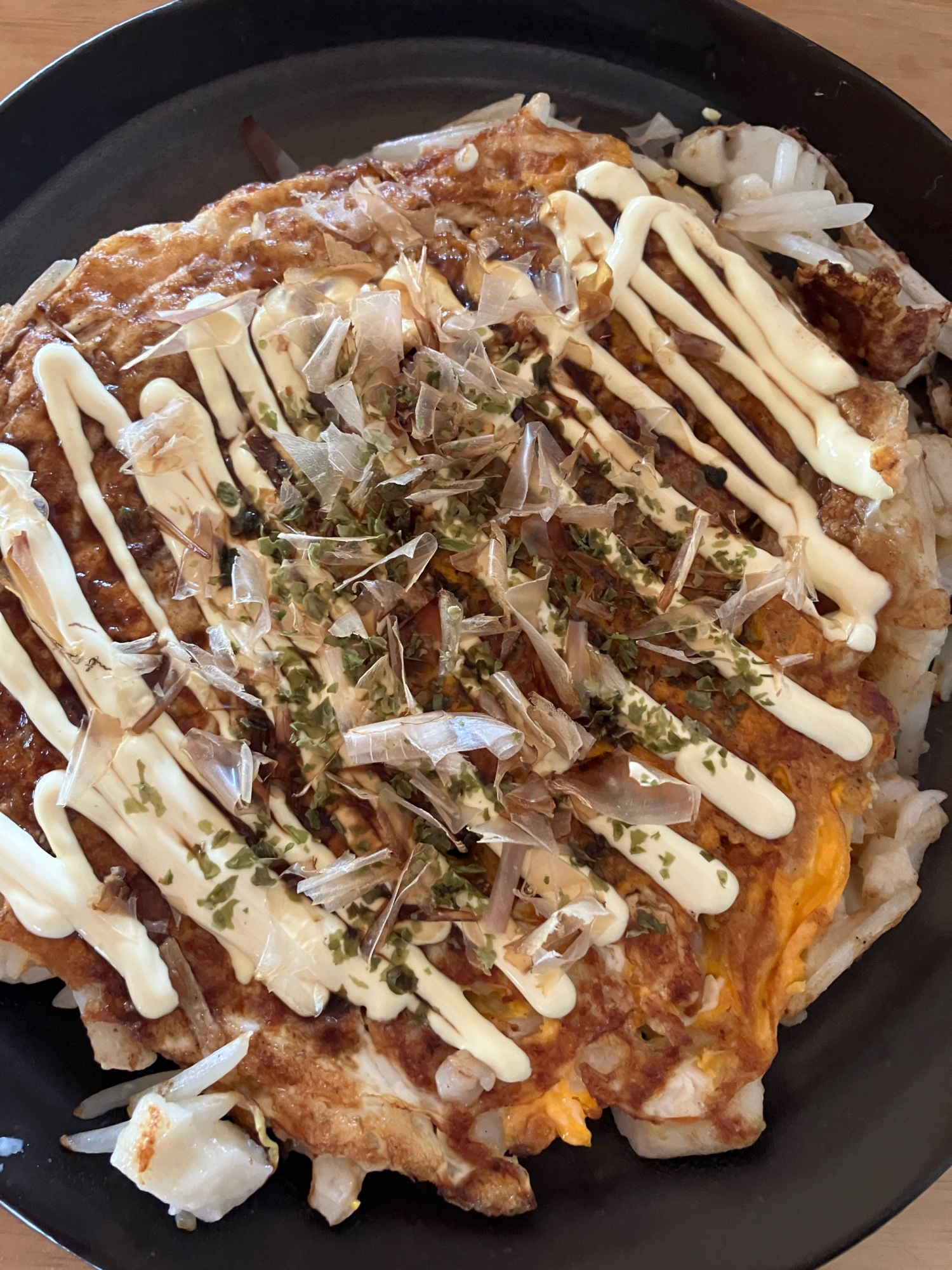 おでんの残りでお好み焼き　2024.10.20