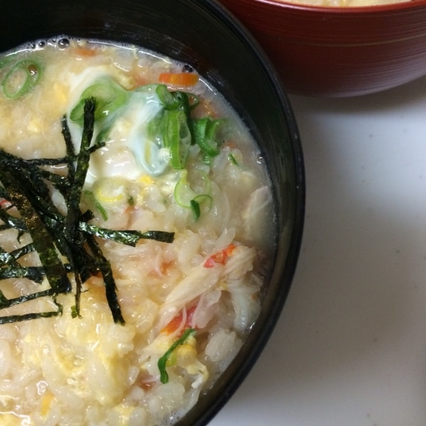 贅沢にカニの身タップリ かに雑炊 レシピ 作り方 By Ajisai624 楽天レシピ 贅沢にカニの身タップリ かに雑炊 レシピ 作り方 By Ajisai624 楽天レシピ