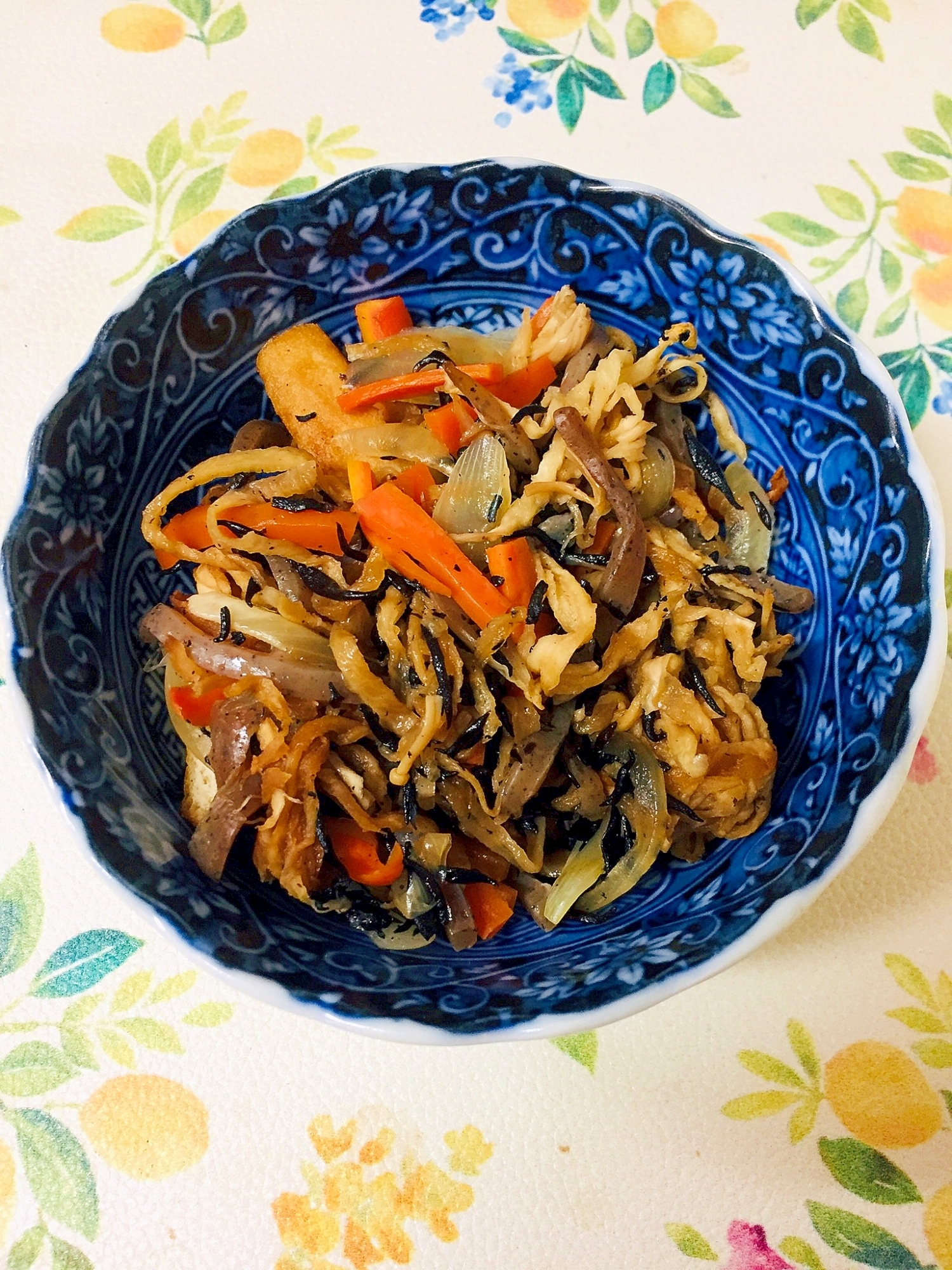 切干大根とひじきの煮物