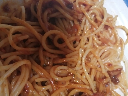 ミートソースパスタ^_^