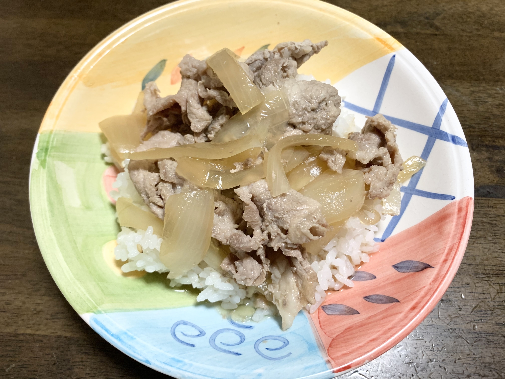 簡単レシピ　どんぶりレシピ　汁だく豚丼