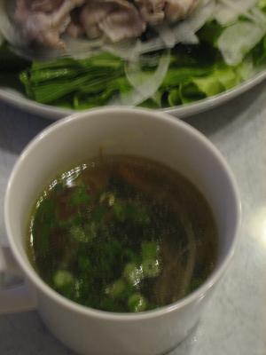 冷しゃぶの日のスープ♪