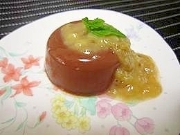チョコバナナプリンのバナナソース添え レシピ・作り方 by ・あず