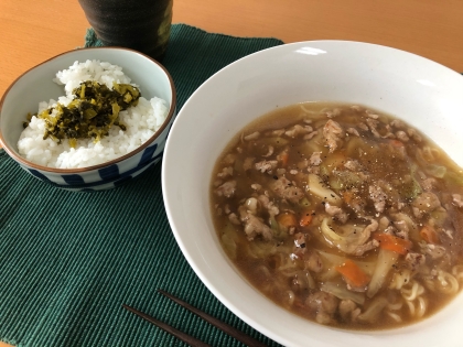 インスタントラーメンでサンマーメン