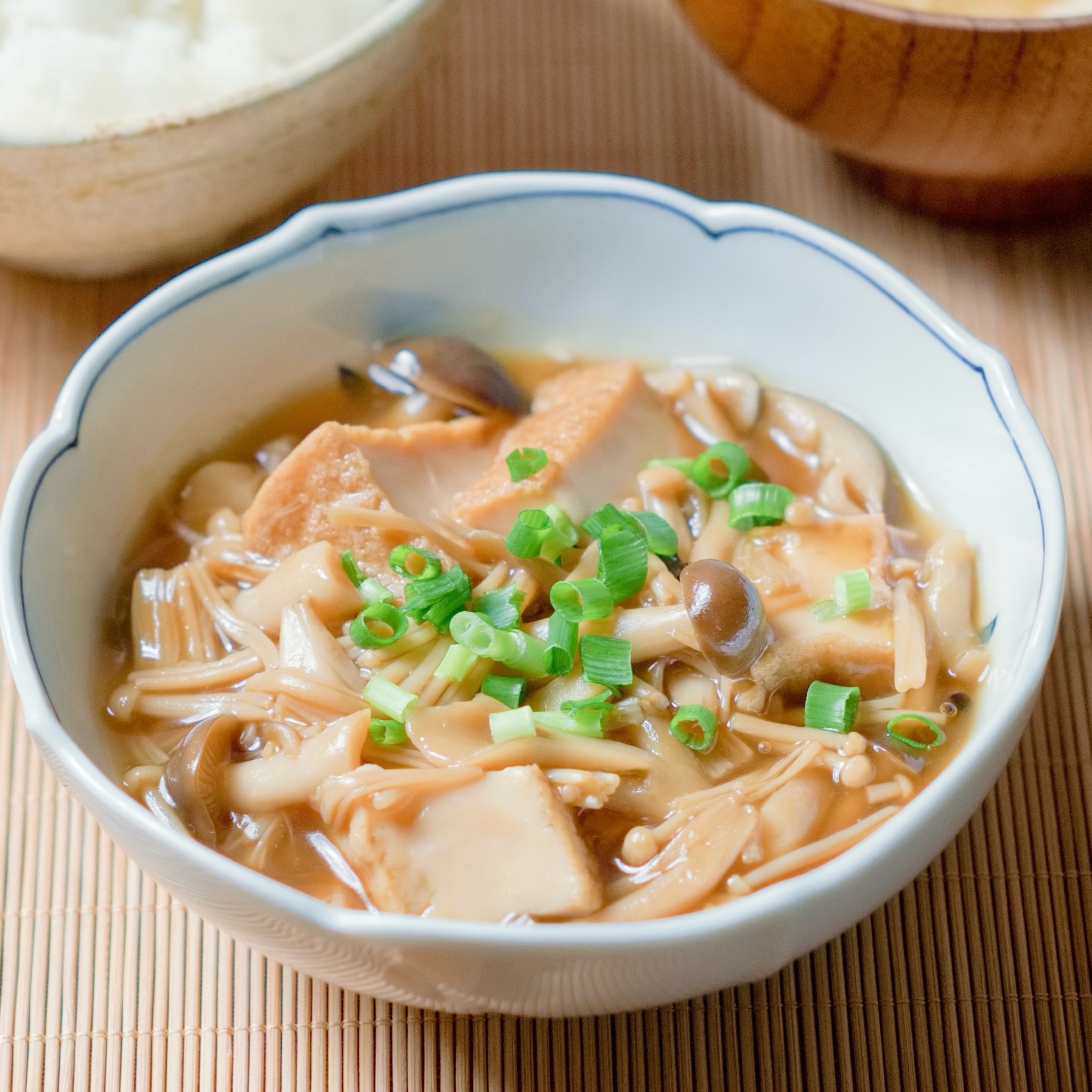 厚揚げときのこのしょうがあん【和食・副菜】
