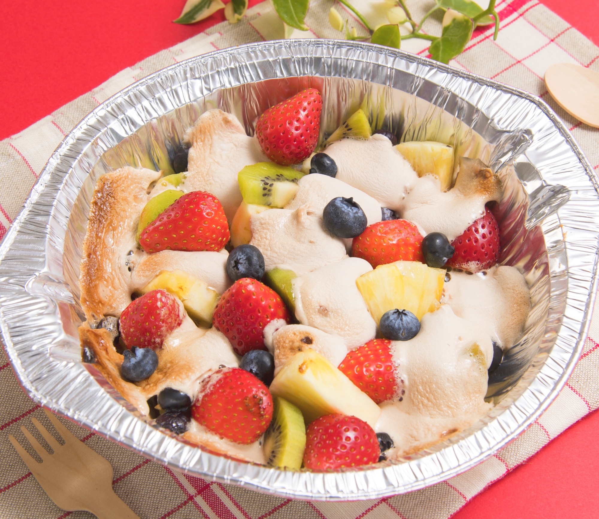 BBQのデザートにも!マシュマロフルーツグラタン