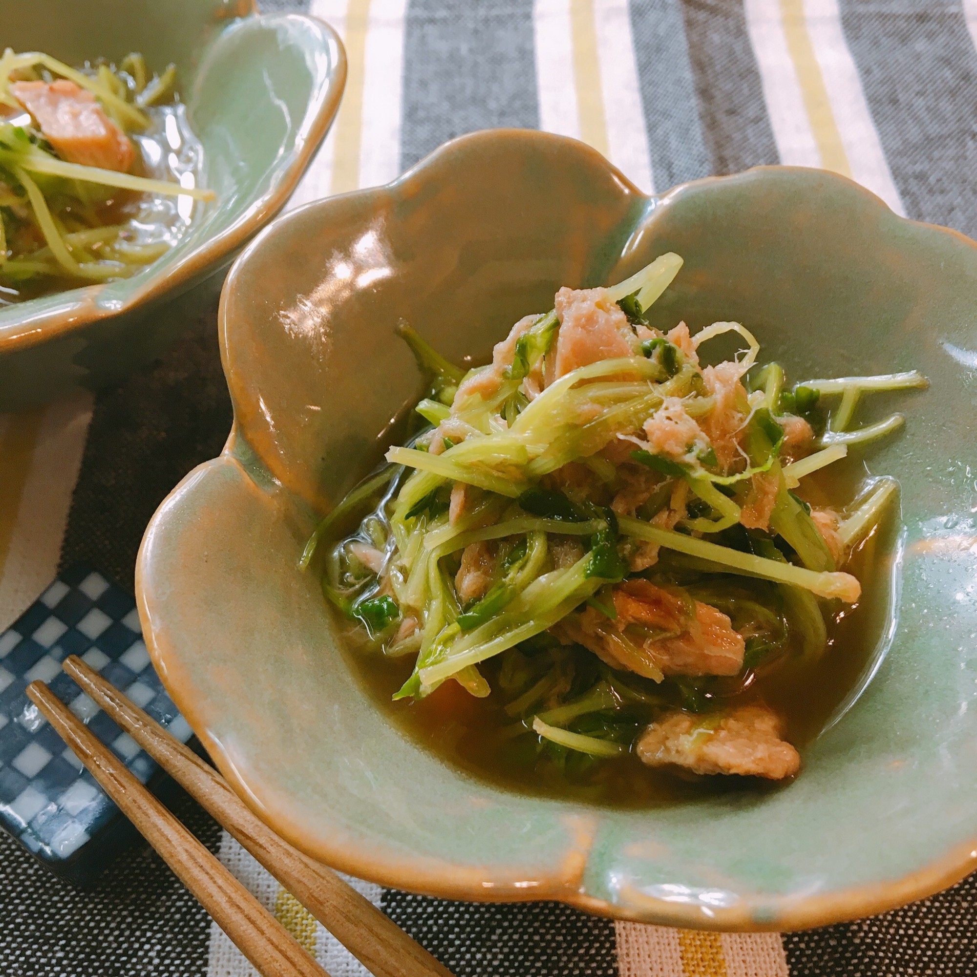 作り置きにも★豆苗とツナの焼き浸し