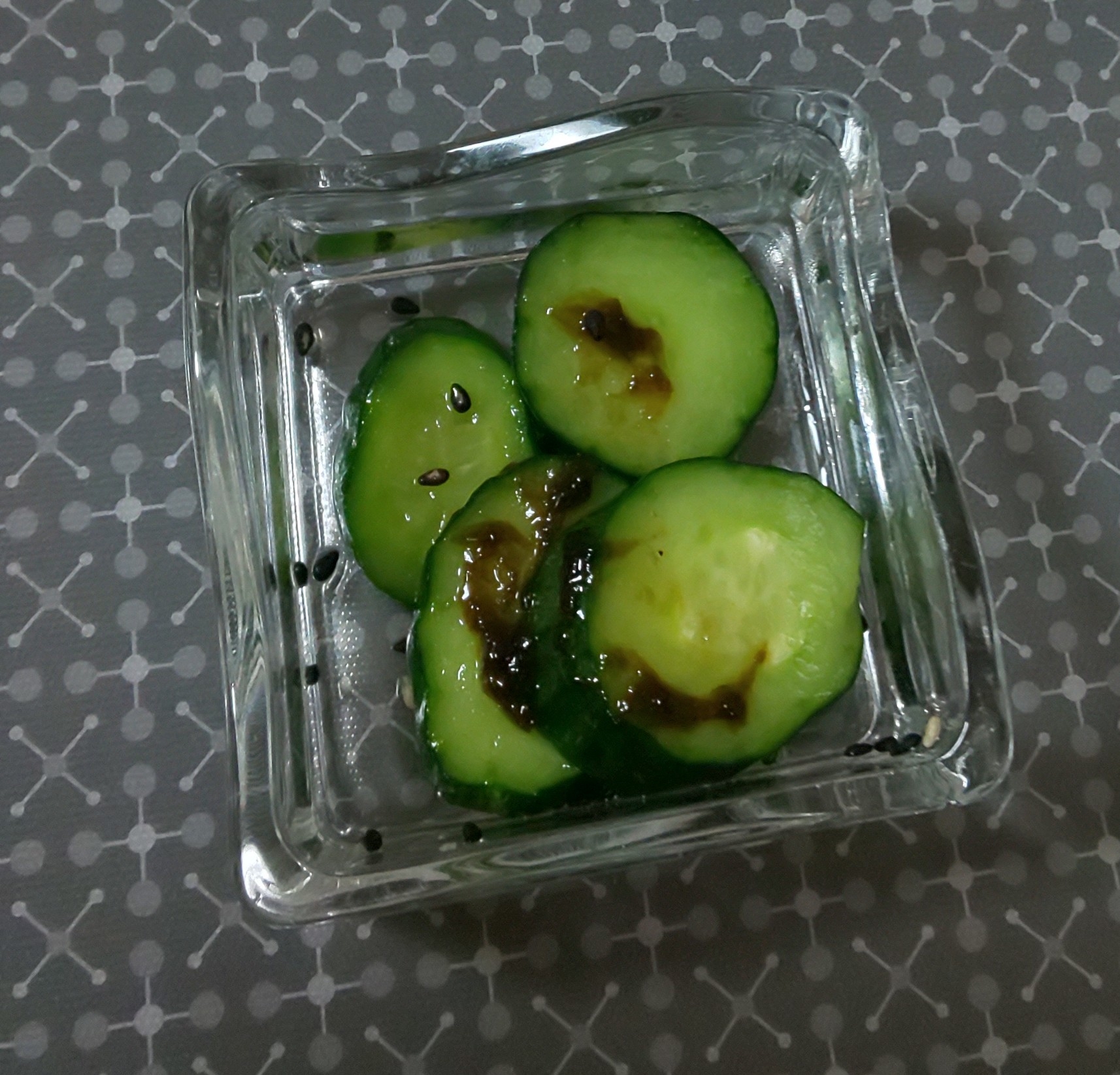 きゅうりの海苔佃煮和え