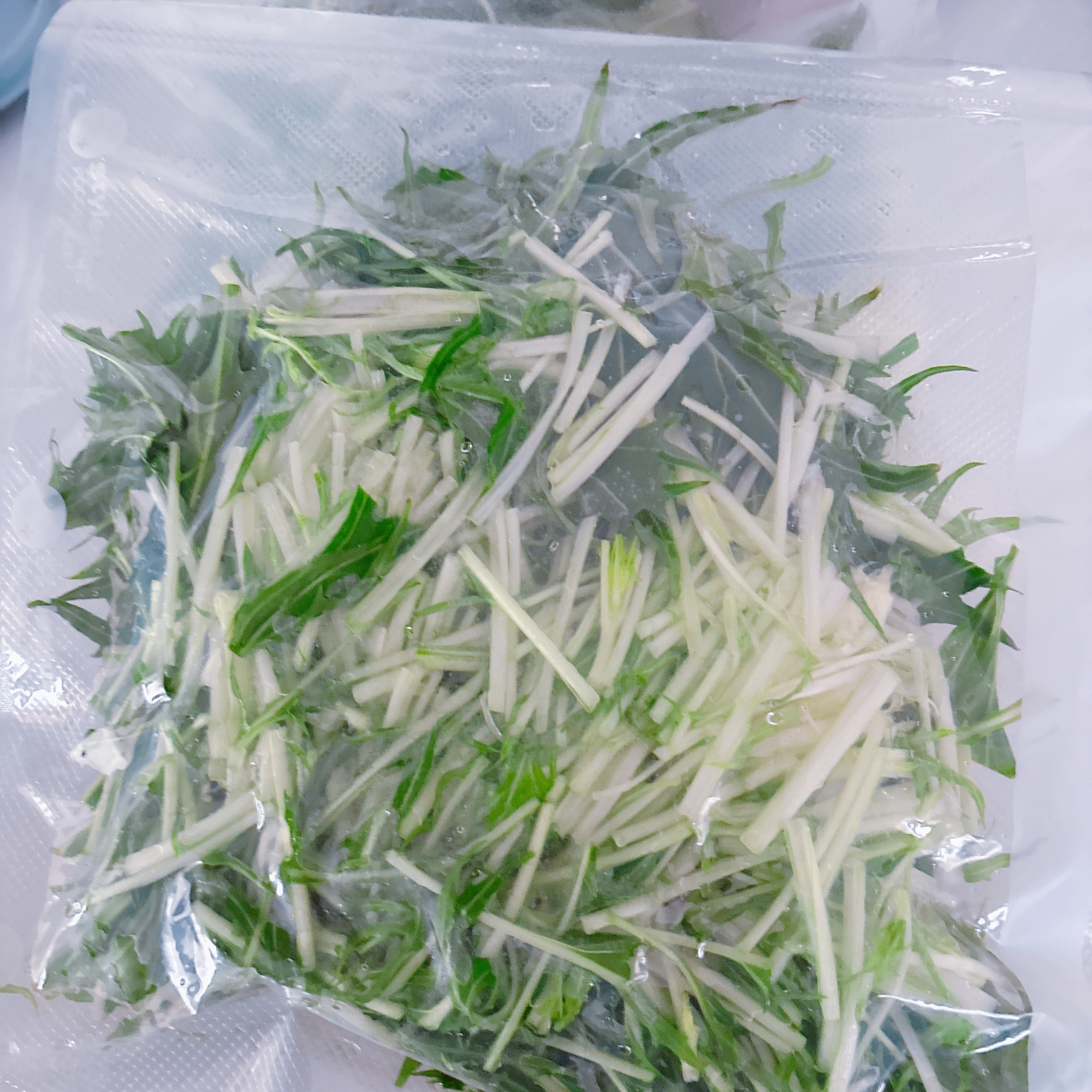 水菜の冷凍保存