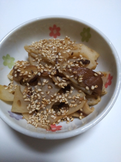 簡単！作り置きおかず！レンコンのにんにく炒め