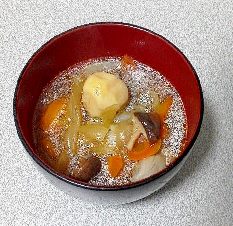 里芋と玉葱の煮物