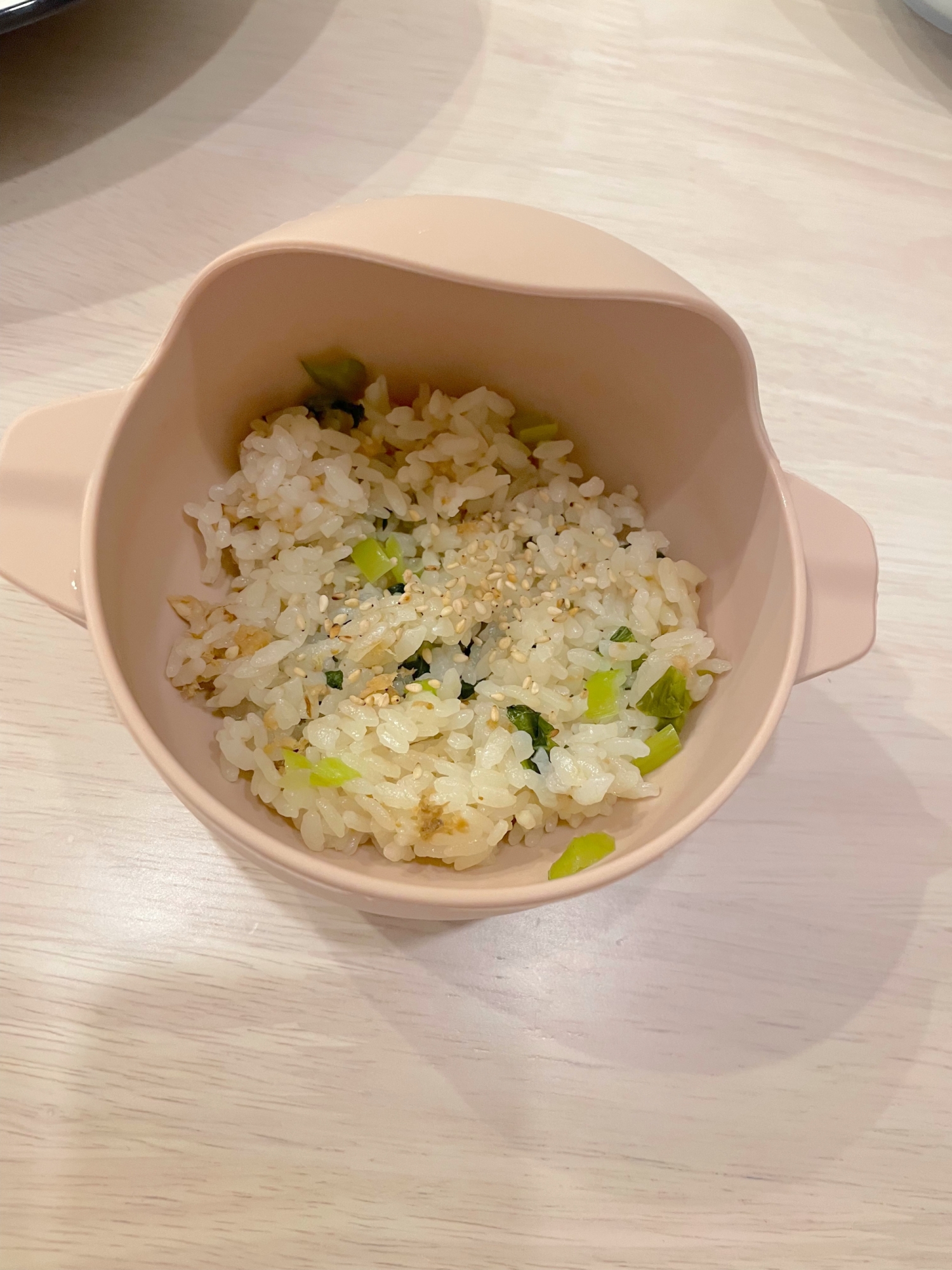幼児食 さば小松菜ごはん レシピ 作り方 By ゆずなママ 楽天レシピ