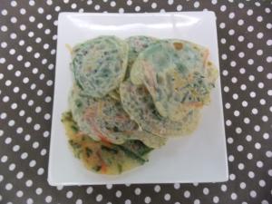 乳 たまごなしのカニカマチヂミ レシピ 作り方 By Maki 楽天レシピ