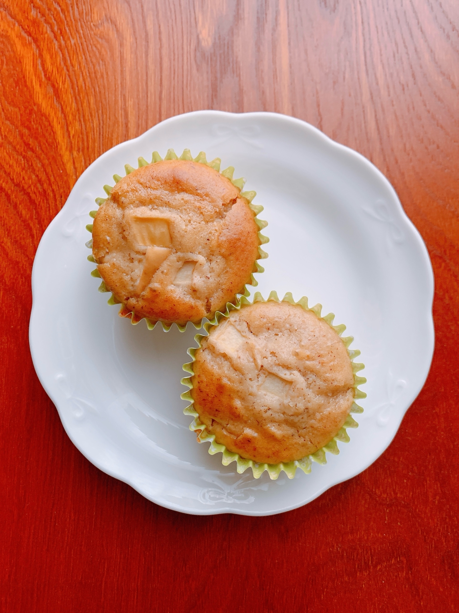 りんごシナモンの米粉マフィン