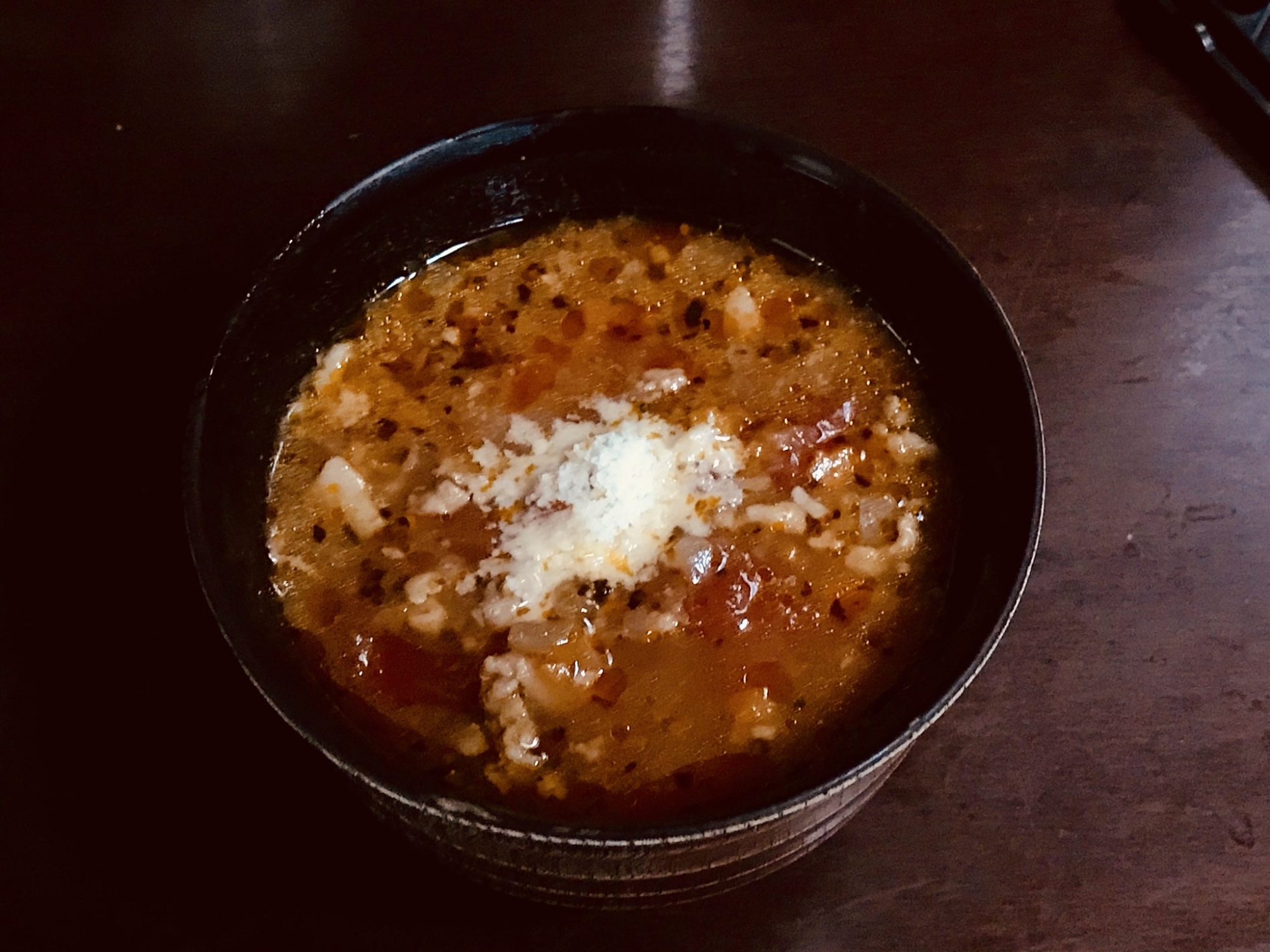 ひき肉のトマトスープ