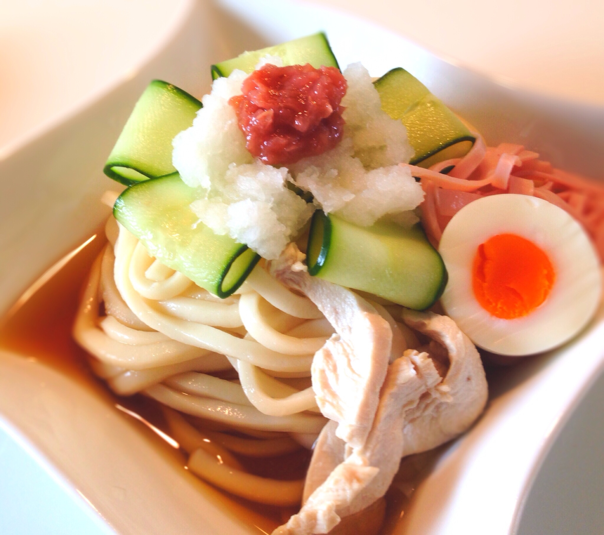 さっぱり！梅と大根おろしのぶっかけうどん