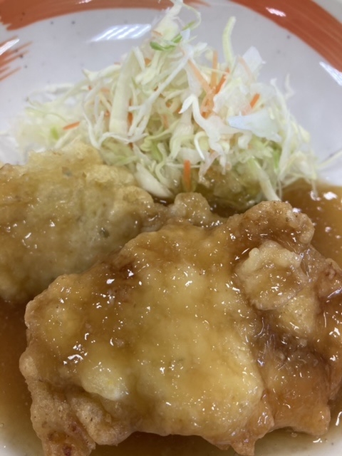 お弁当にもピッタリ!胸肉唐揚げのみぞれ餡掛け