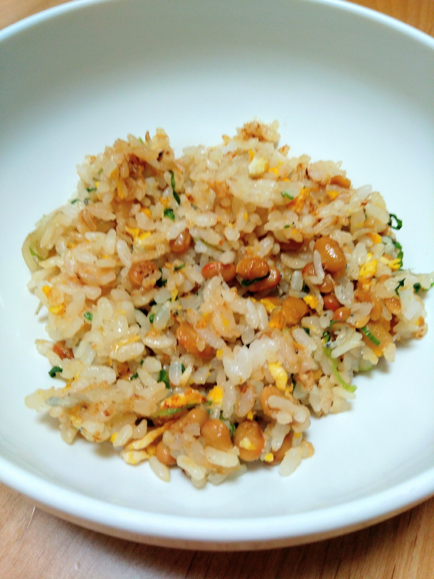 簡単！すぐできる納豆チャーハン☆