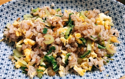 小松菜と卵の和風チャーハン