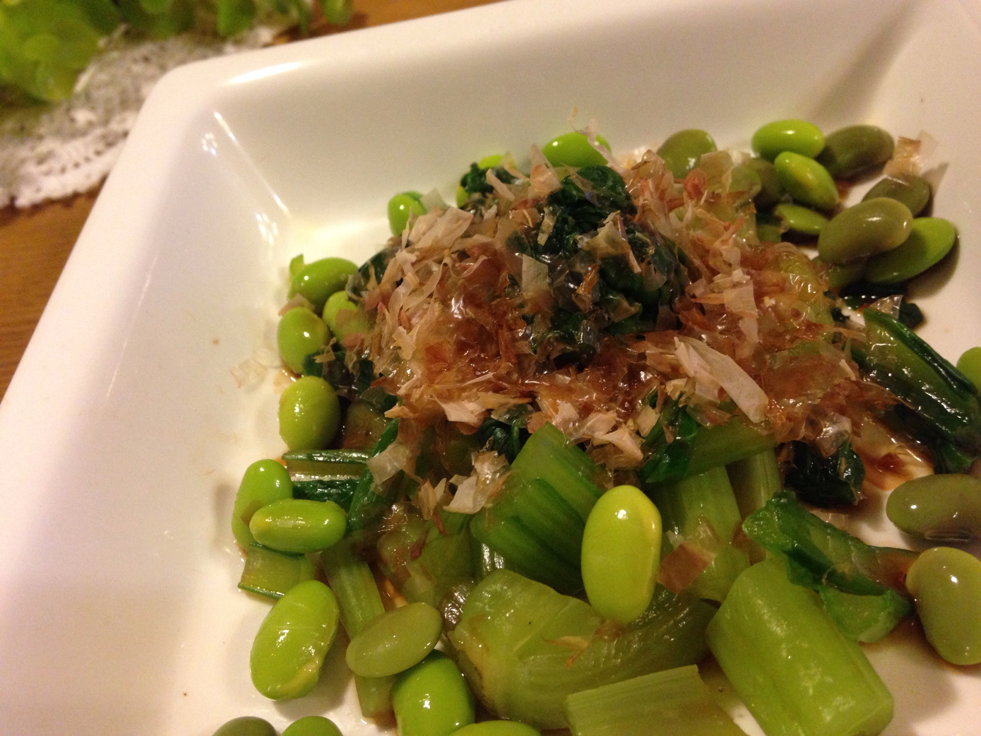 小松菜と枝豆のお浸し