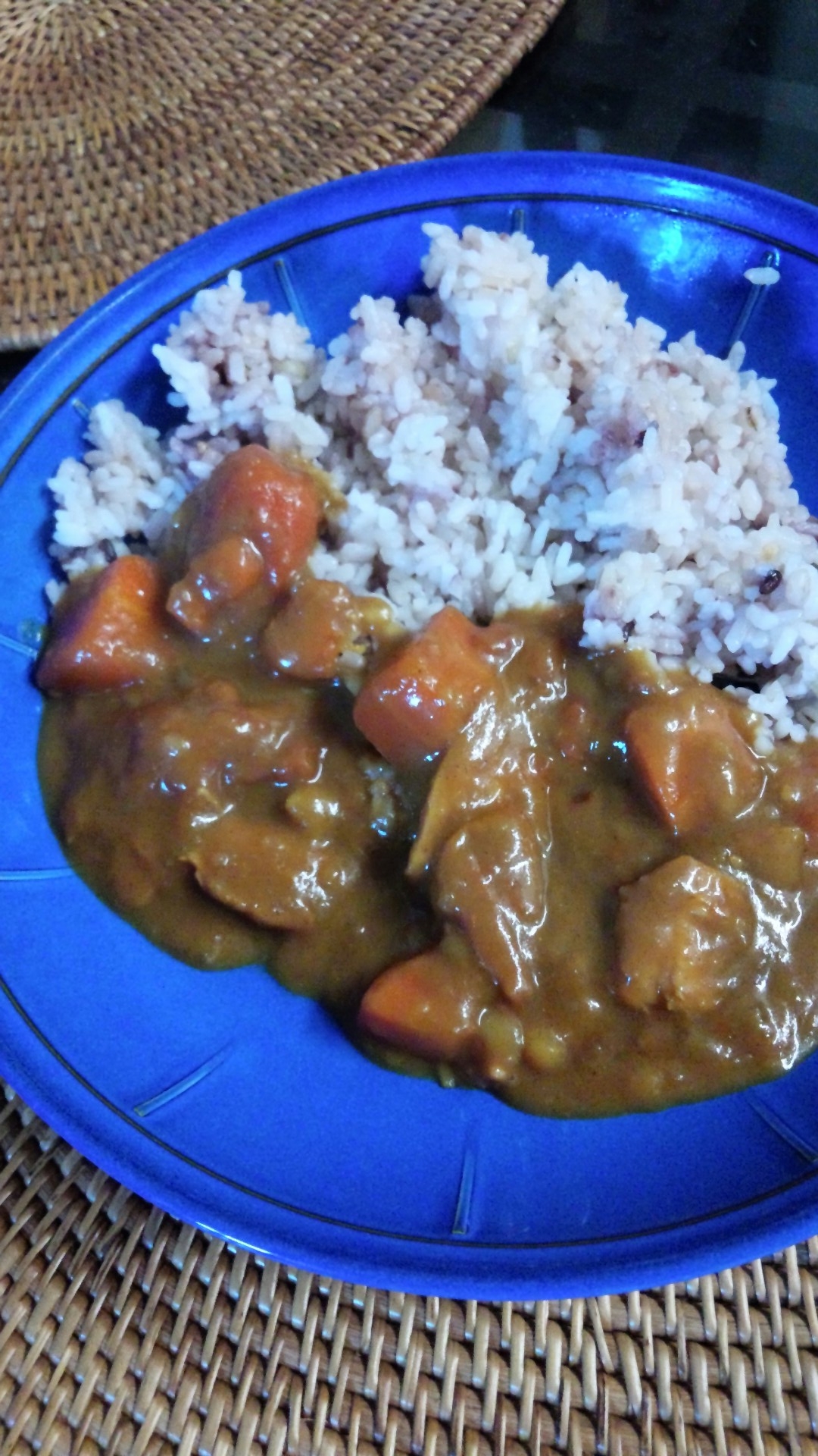 茹で鶏のカレーライス