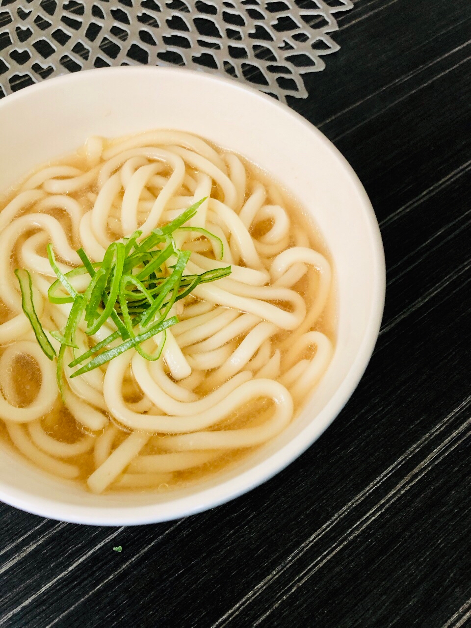 鶏茹で汁の活用☆本格だしうどん