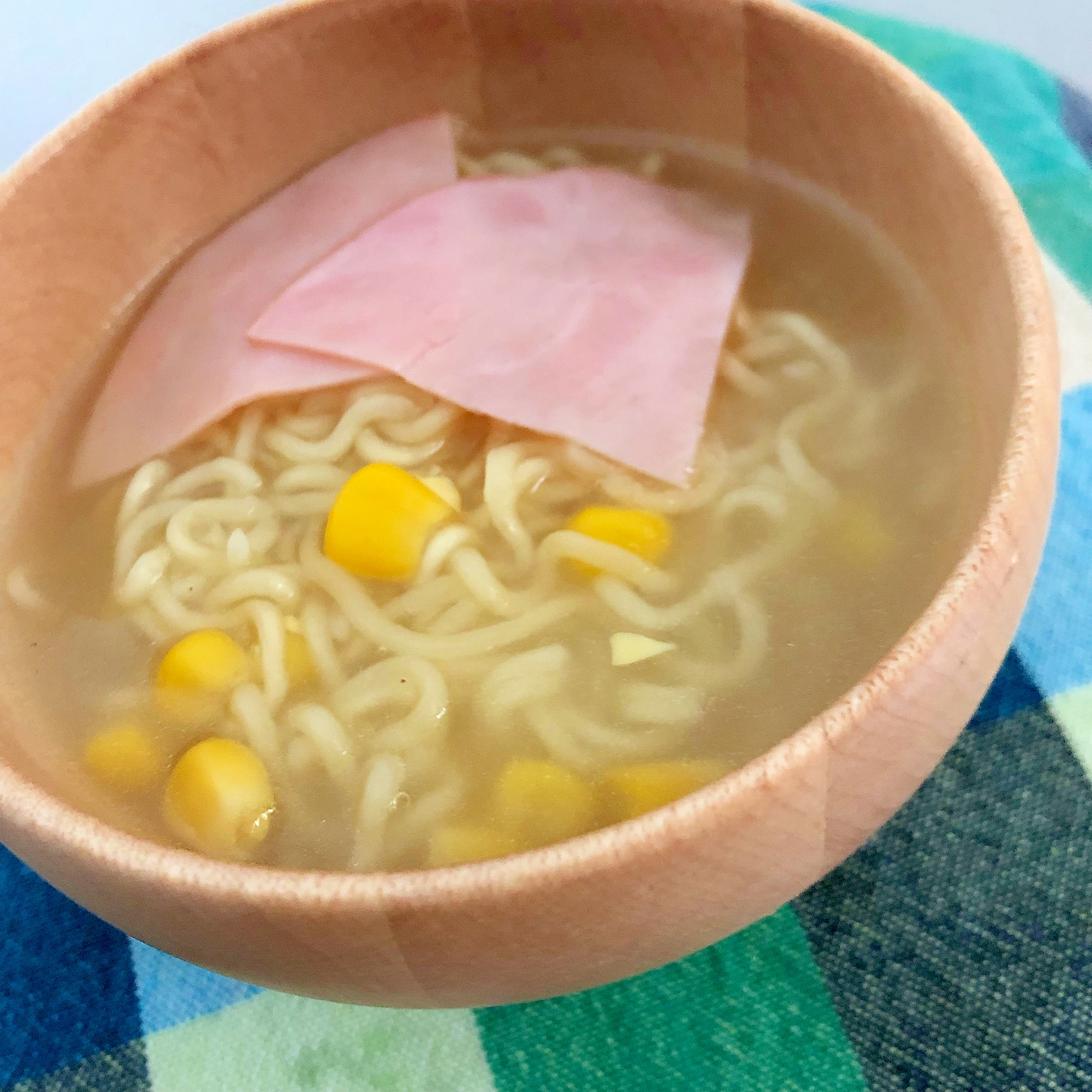 ハムとコーンのバター塩ラーメン☆彡