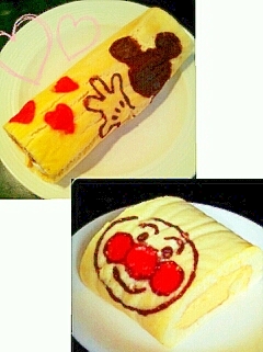 キャラdeデコロールケーキ レシピ 作り方 By ユリmama 楽天レシピ キャラdeデコロールケーキ レシピ 作り方 By ユリmama 楽天レシピ