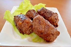 とろ~りチーズがおいしい☆ポテトの牛肉巻き