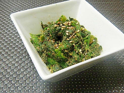 ほうれん草の米ぬか和え
