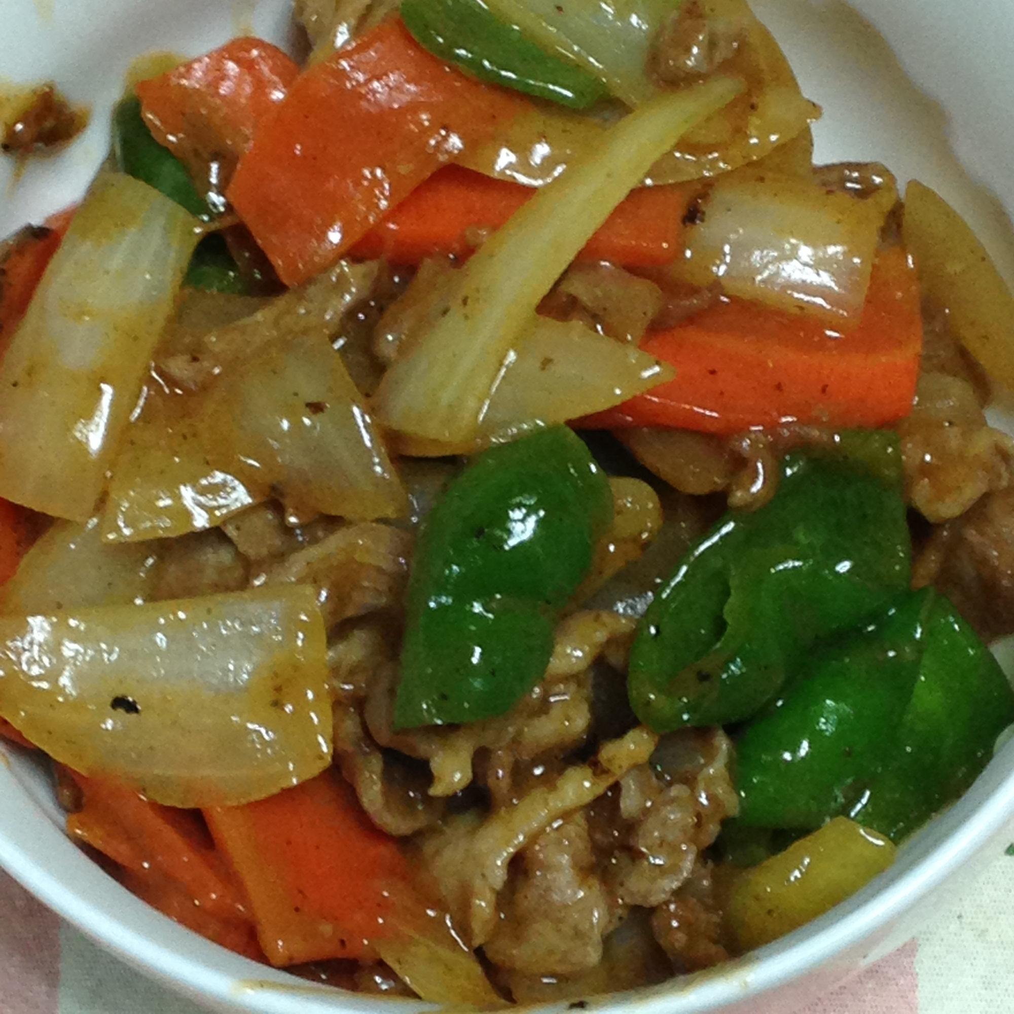 ピーマン にんじん 玉ねぎ 豚こまのゴマ油炒め レシピ 作り方 By Faiten8 楽天レシピ ピーマン にんじん 玉ねぎ 豚こまのゴマ油炒め レシピ 作り方 By Faiten8 楽天レシピ