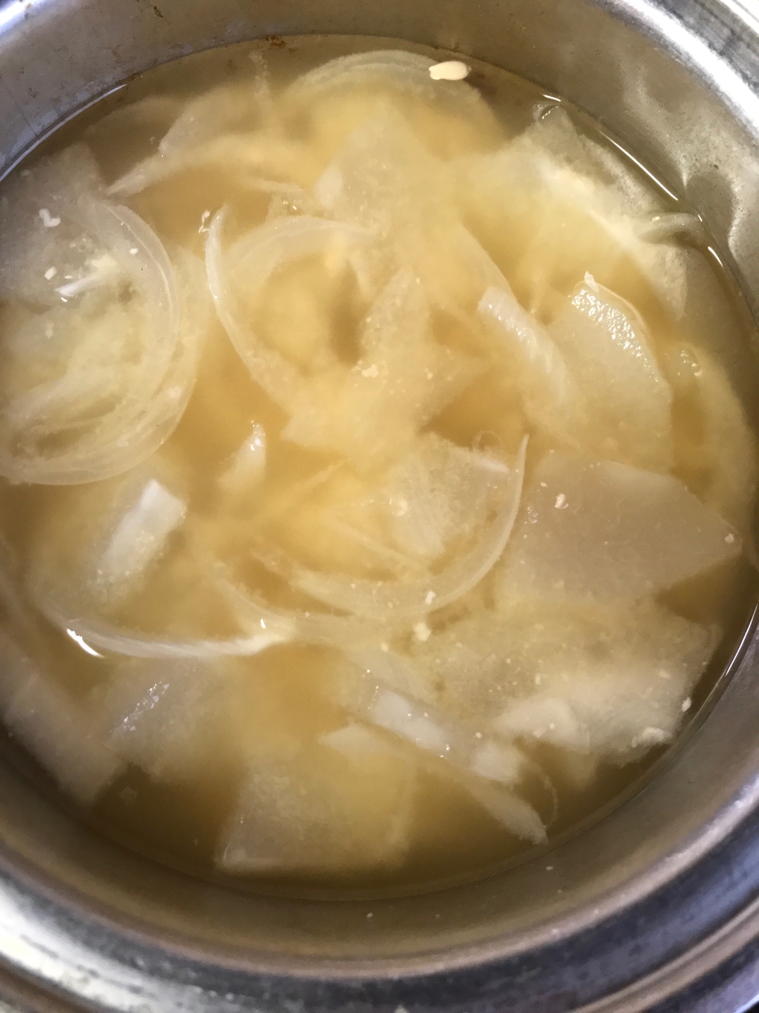 冬瓜と玉ねぎのお味噌汁