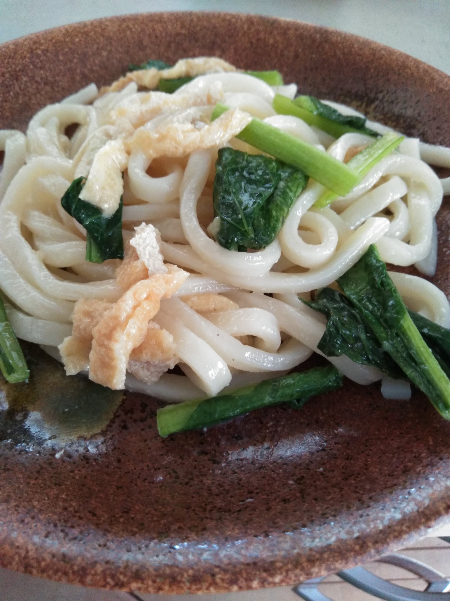 出汁しょうゆ焼きうどん