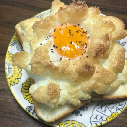 見た目のインパクトはもちろん、ふわしゅわで美味しかったです！レシピありがとうございます^^