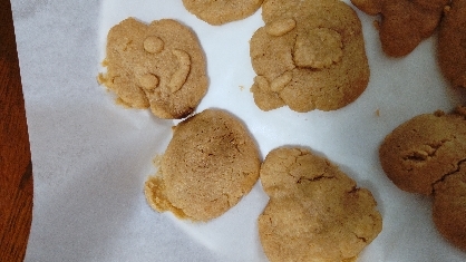 レンジとビニール袋で黄な粉クッキー