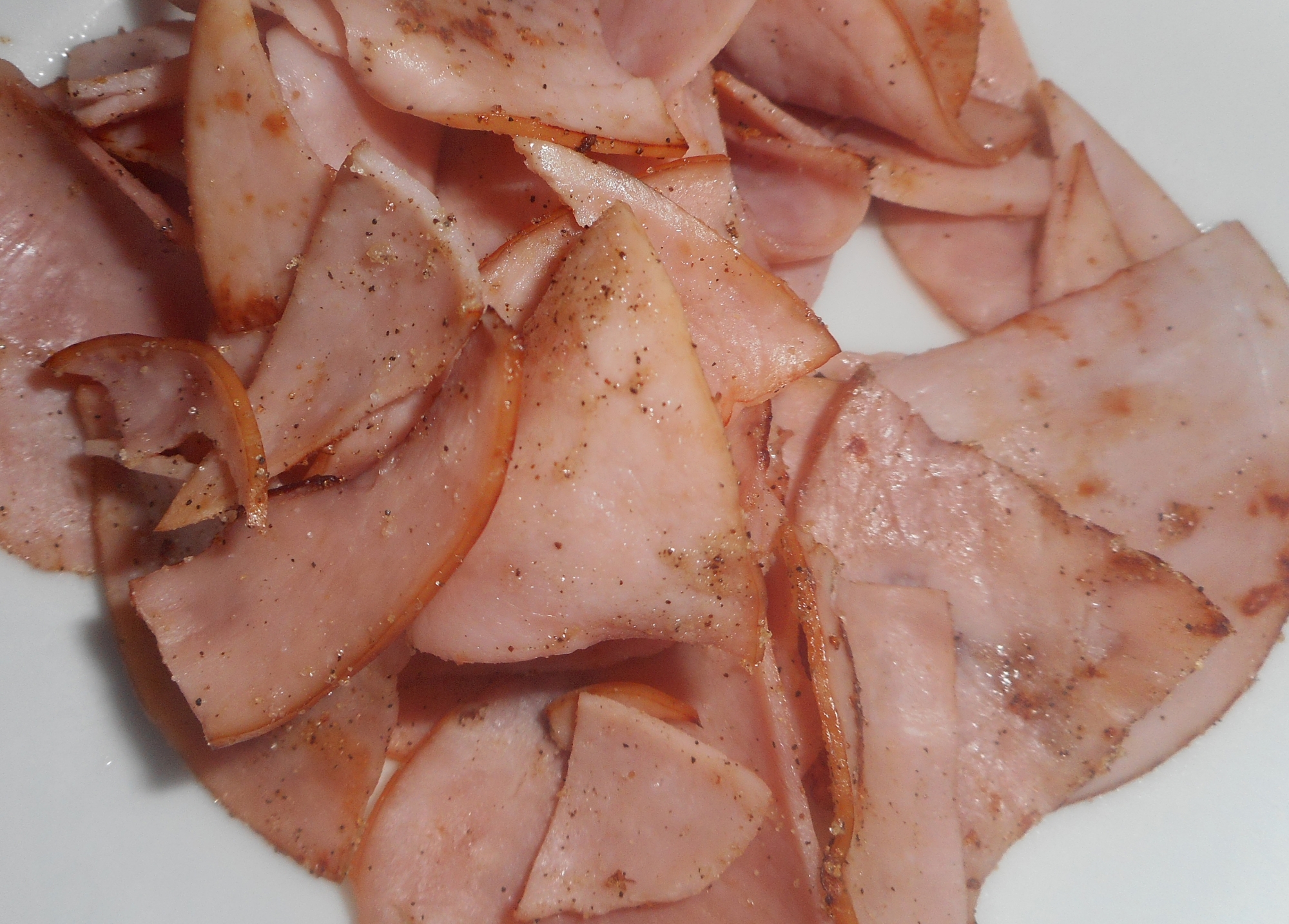 ハムのガーリック焼き