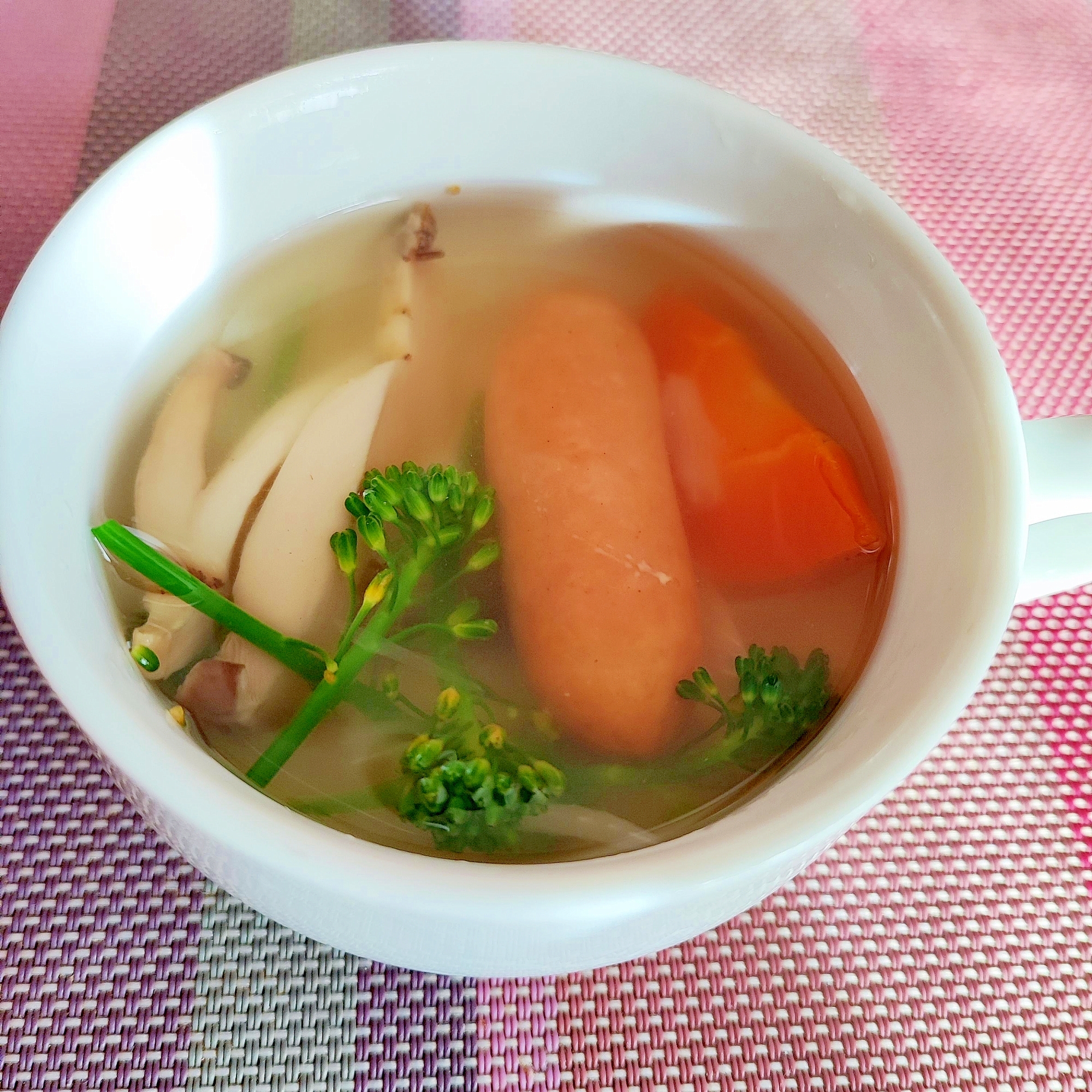 ウインナーと野菜のポトフ風スープ