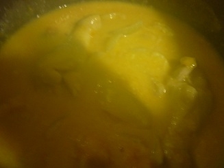 煮込みすぎて野菜がとろとろに溶けてしまいましたが。甘いスープになって美味しかったです。