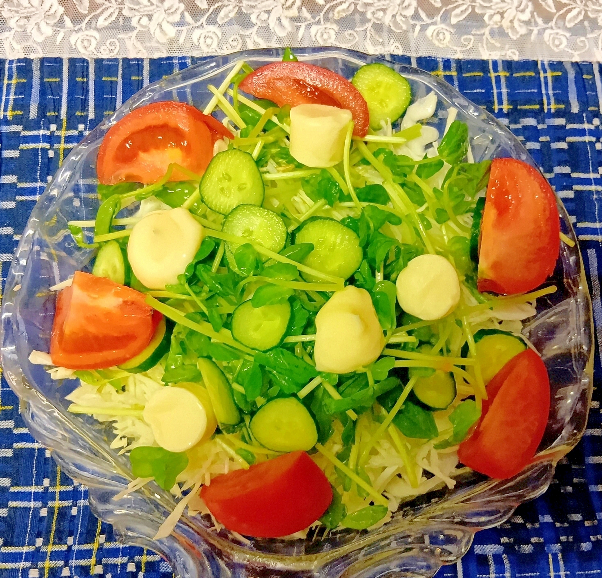 豆苗サラダその2
