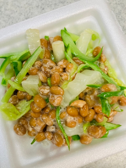 納豆和え(白菜)