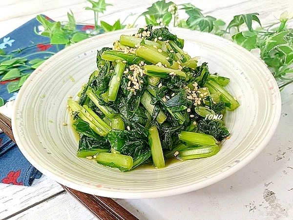 節約料理♪かぶの葉の柚子胡椒浅漬け