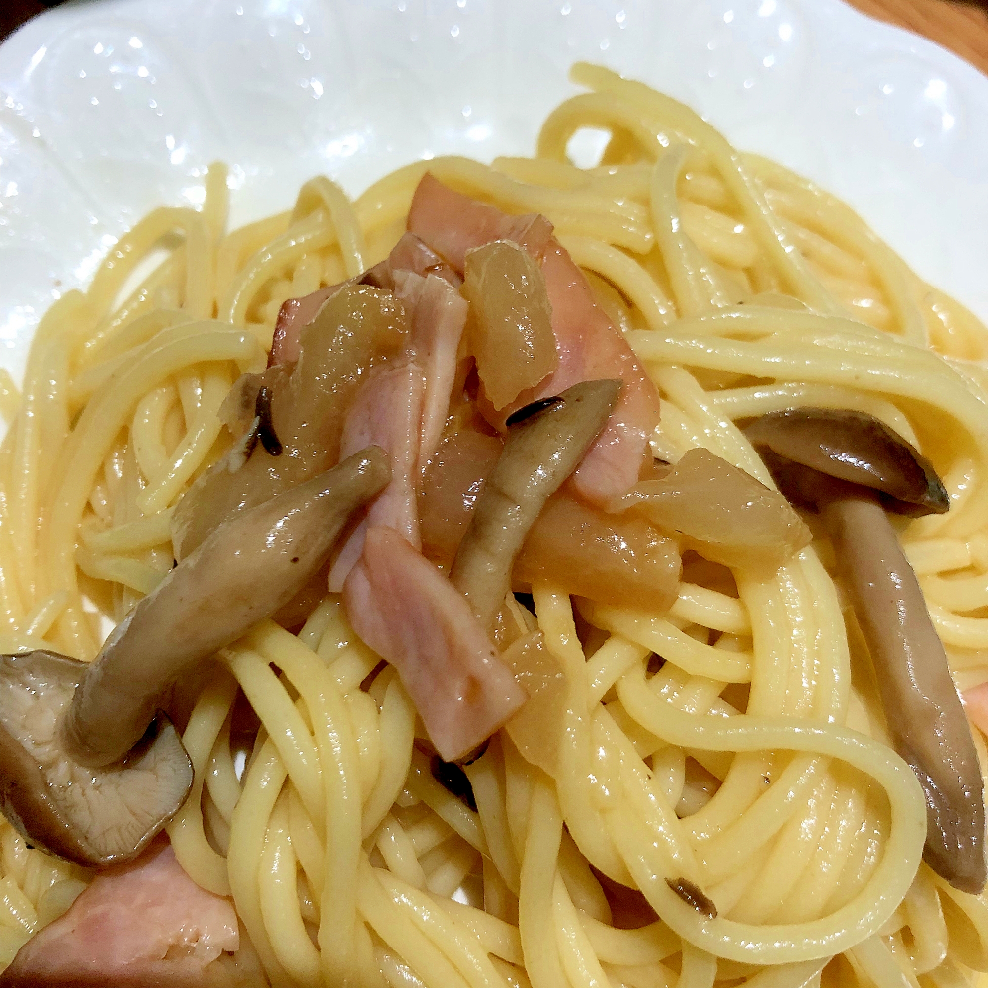 しめじとハムの和風パスタ★