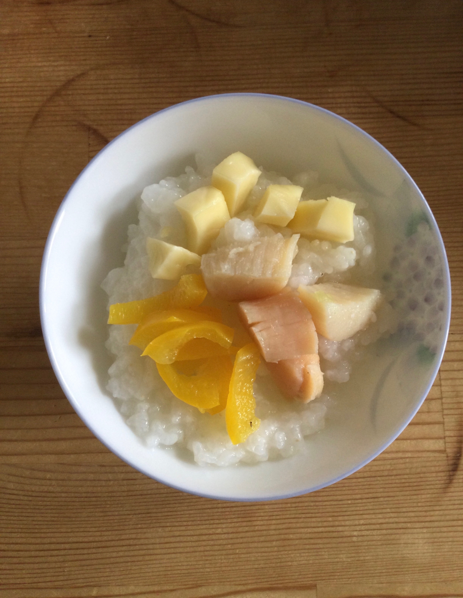 ホタテ貝柱パプリカチーズ丼♪