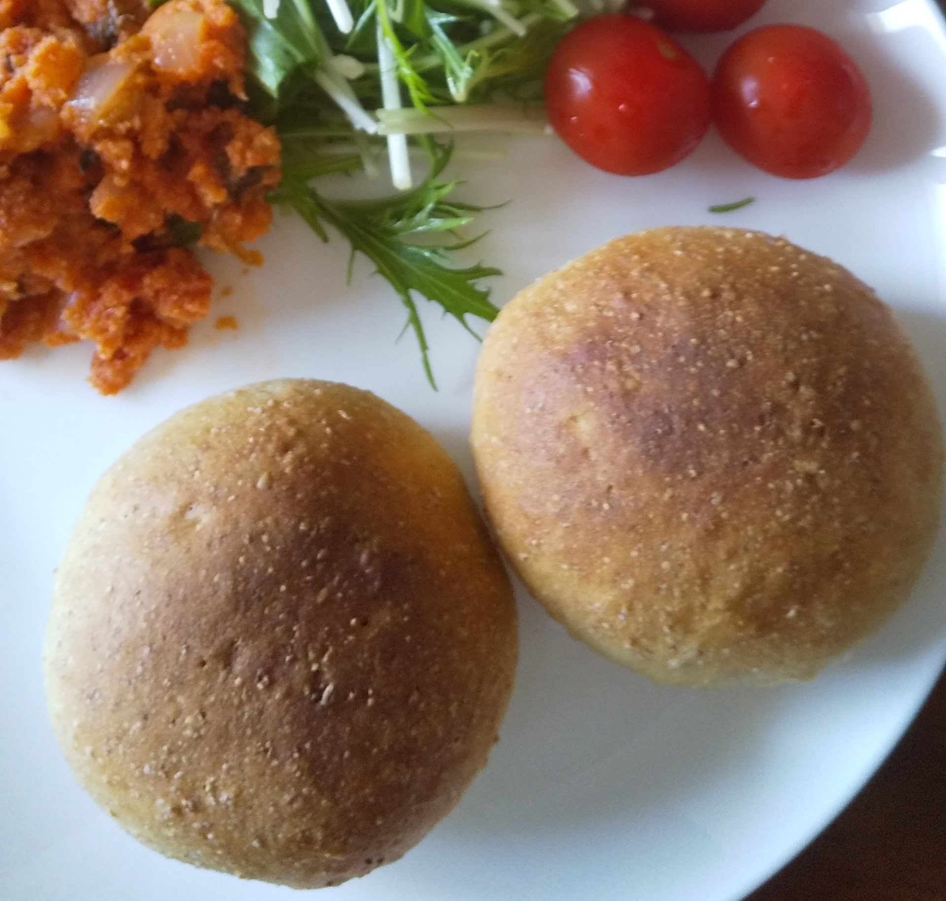 動物性食材不使用 全粒粉で手ごねパン レシピ 作り方 By はせがわさん家のおちびさん 楽天レシピ